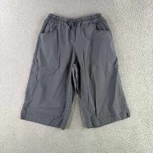 Be present Yoga Knickers Women Medium Gray Agility Capri Pants Made in USA
